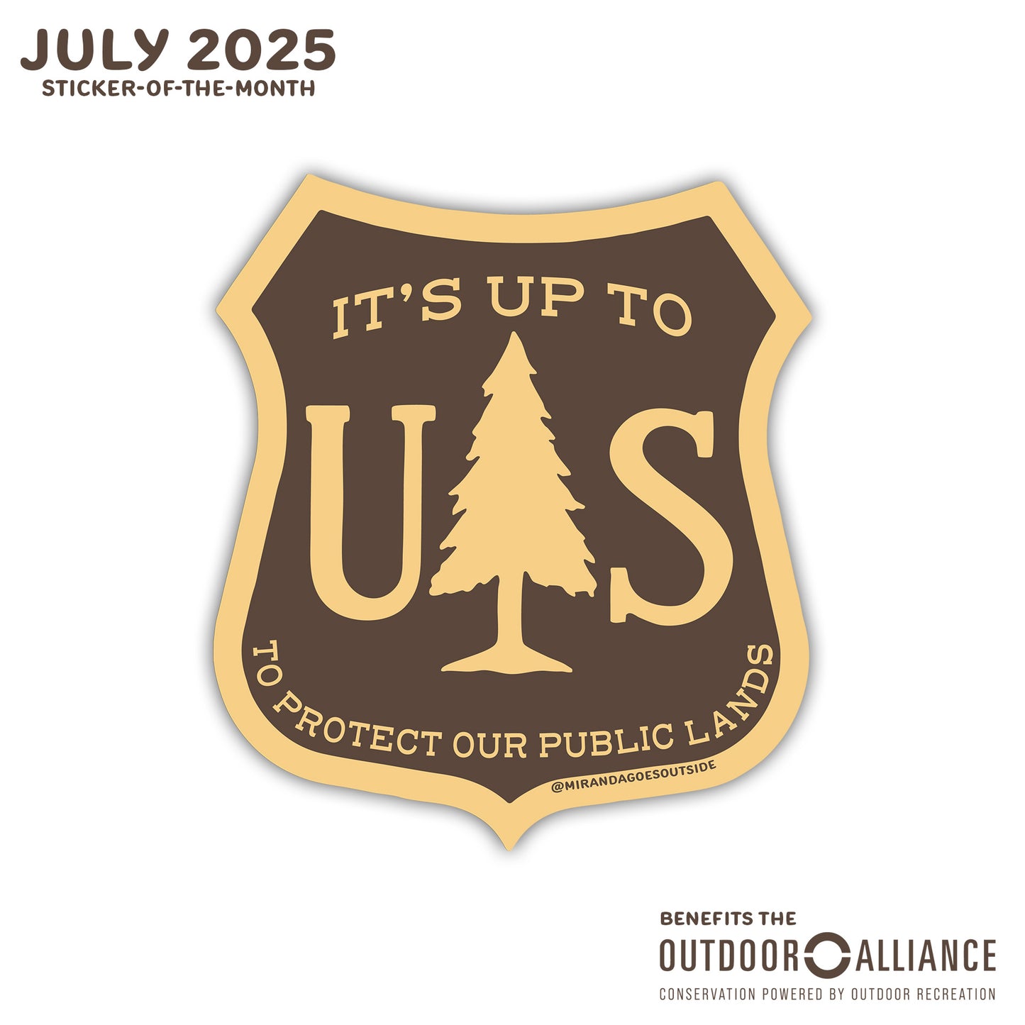 JULY STICKER: 🌲 Not One Acre 🌲