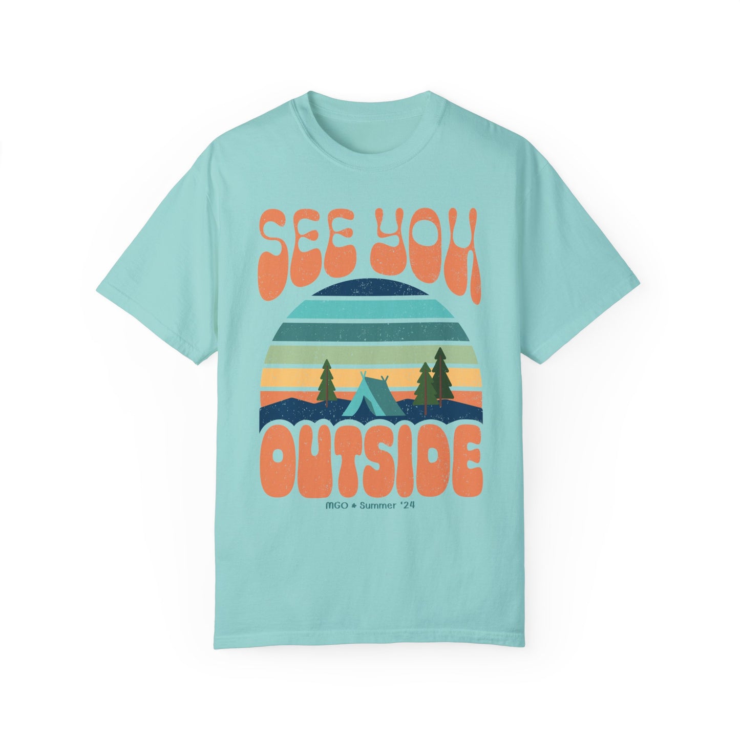 Sunset Retro Camp Tee