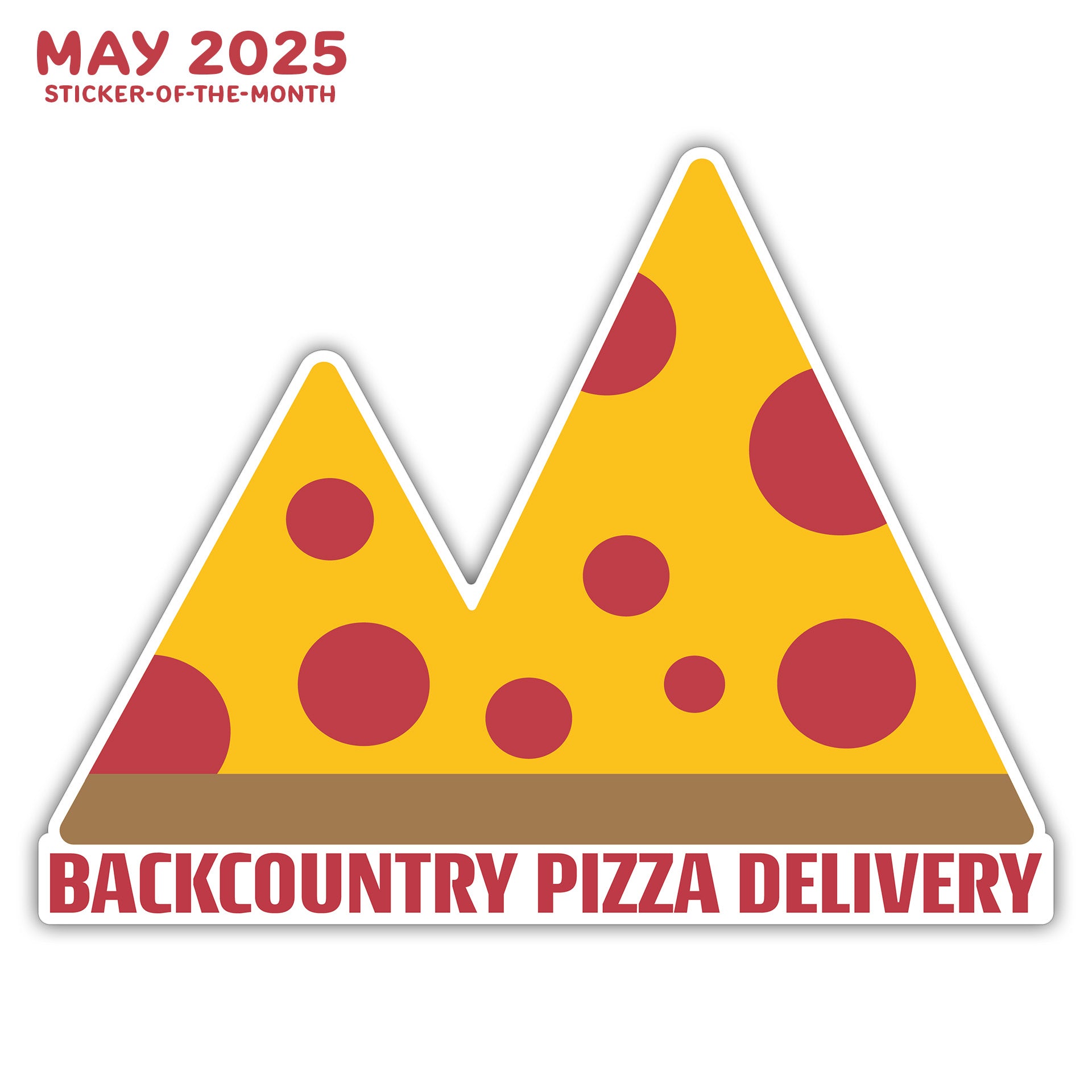Backcountry Pizza Delivery 🍕 Sticker