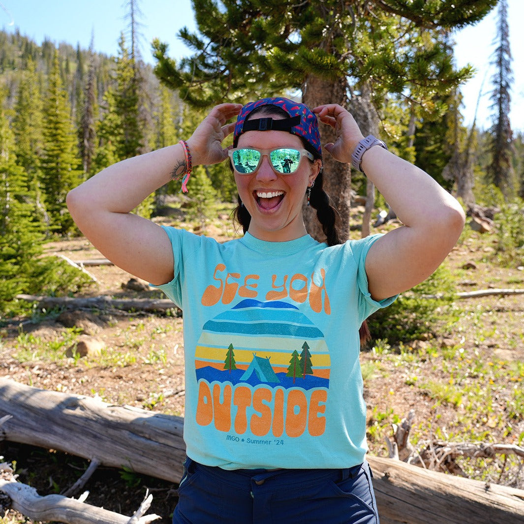 Sunset Retro Camp Tee